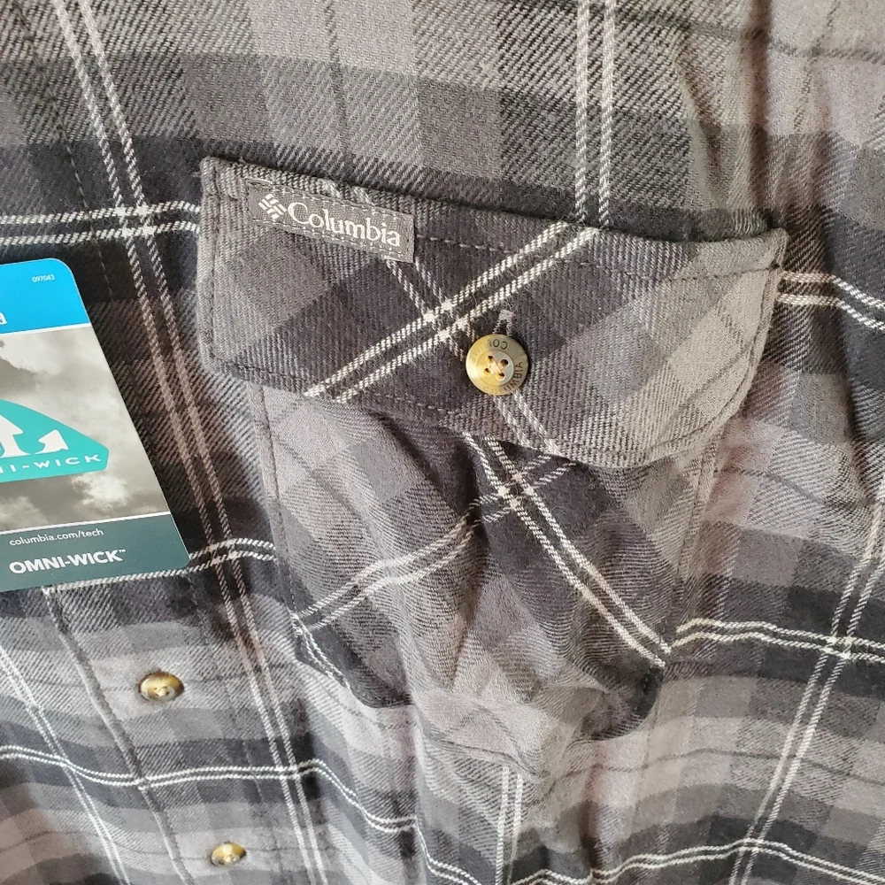NWT Columbia Men's 'Flare Gun' Stretch Flannel Hoodie, Shacket